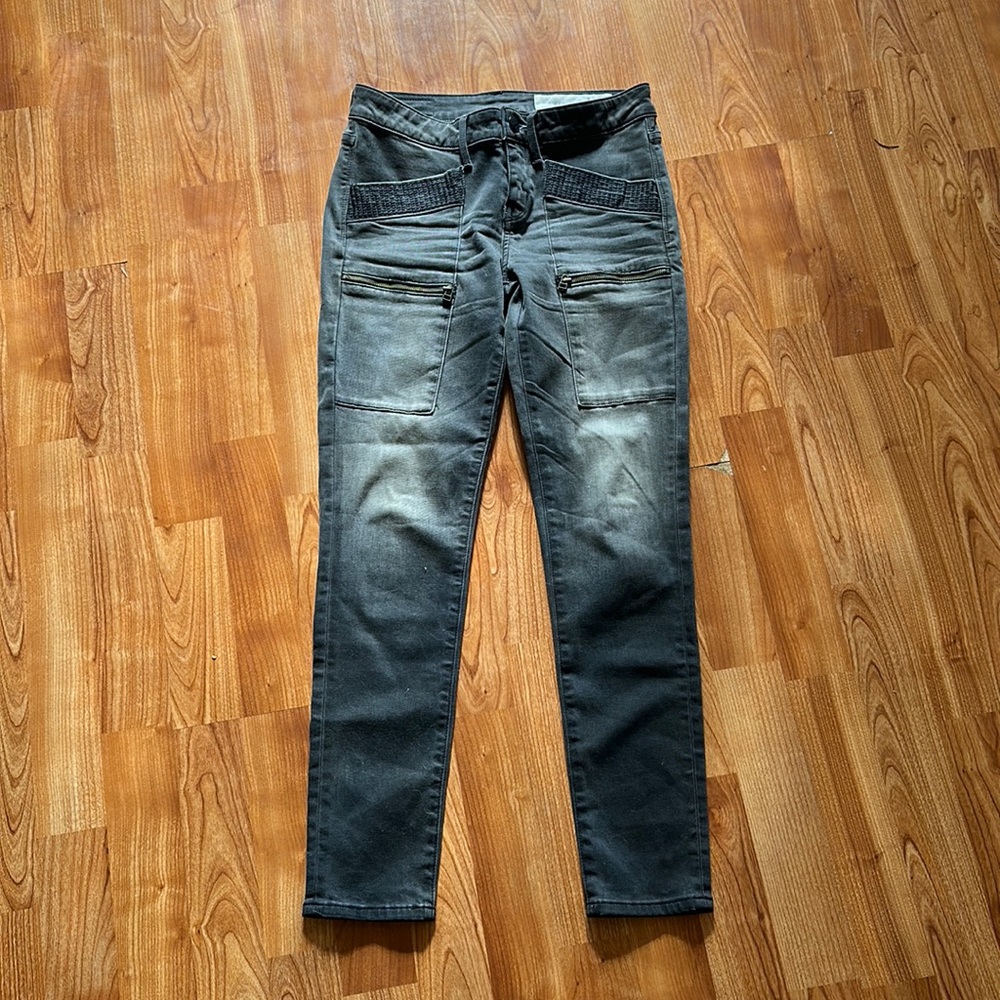 Treasure & Bond distressed grey jeans